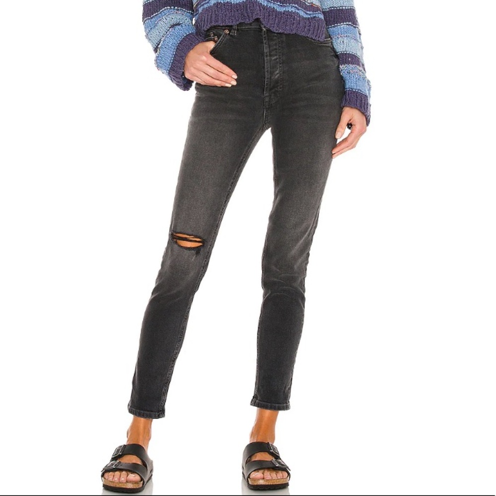 FREE PEOPLE Zuri Mom Stretch Jeans